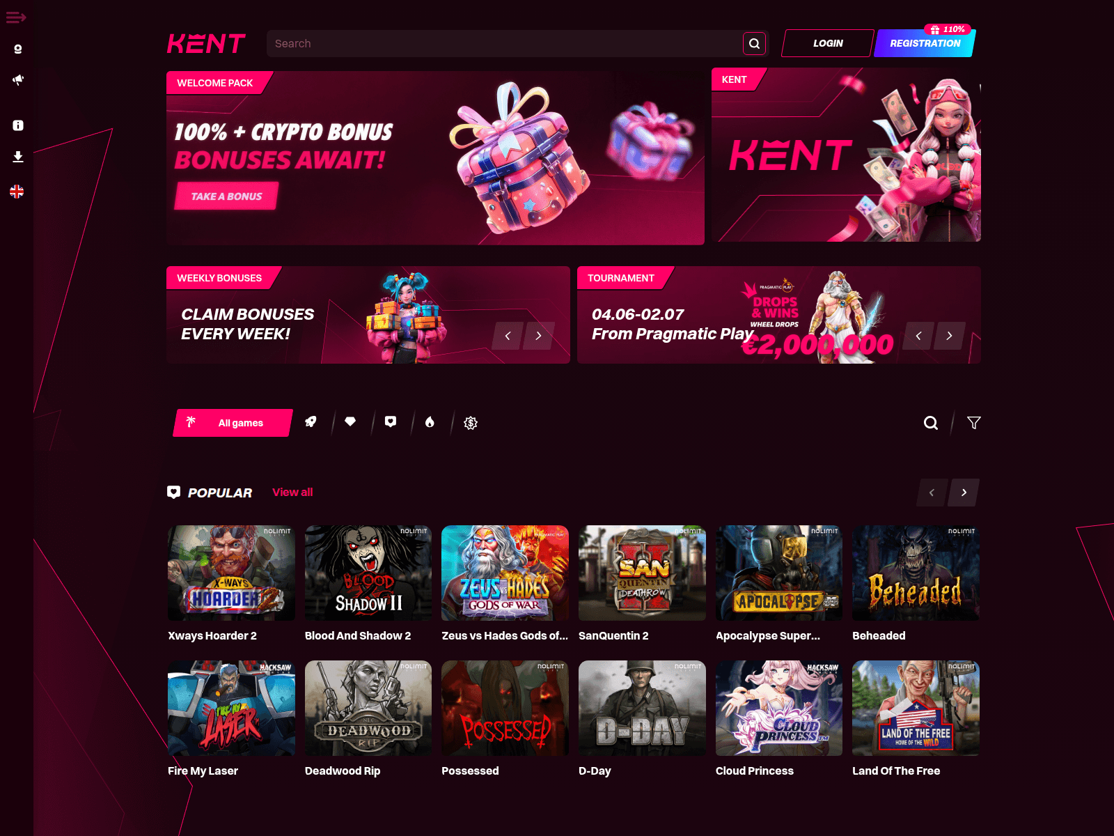 Screenshot of promik5k.com