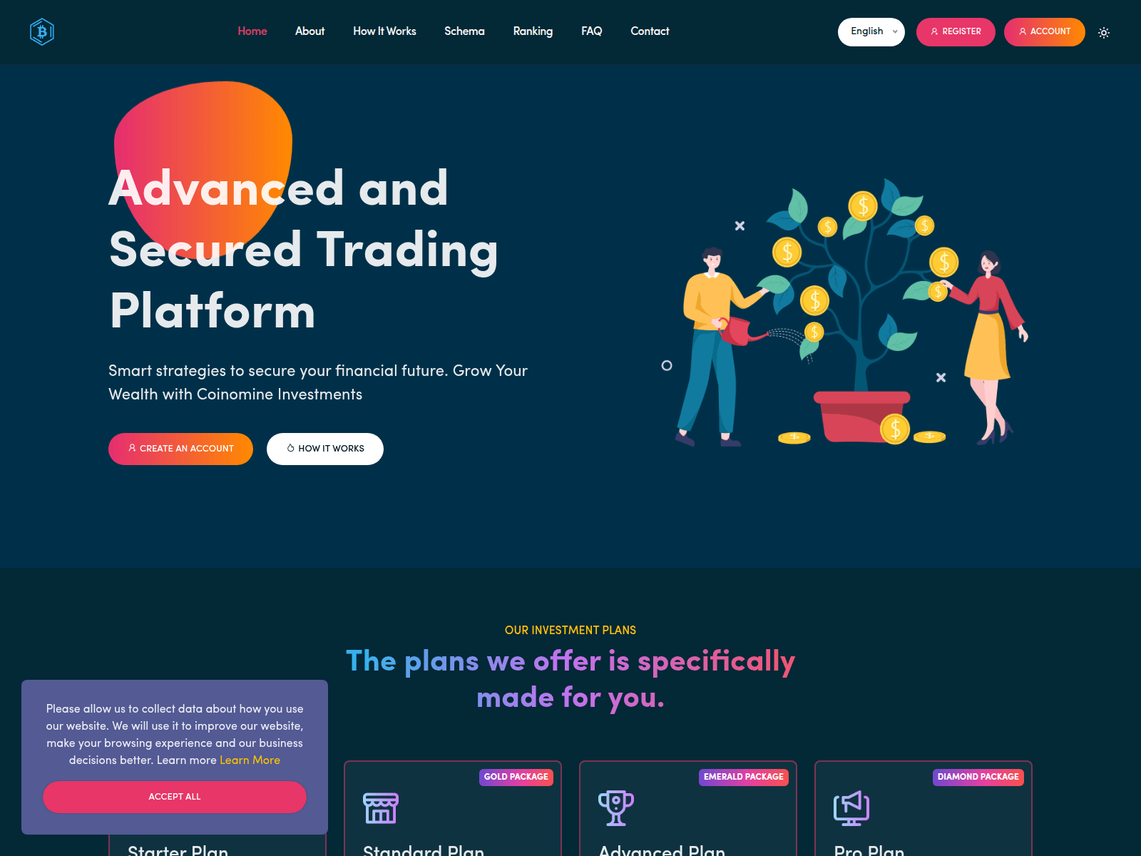Screenshot of coinomine.co.uk