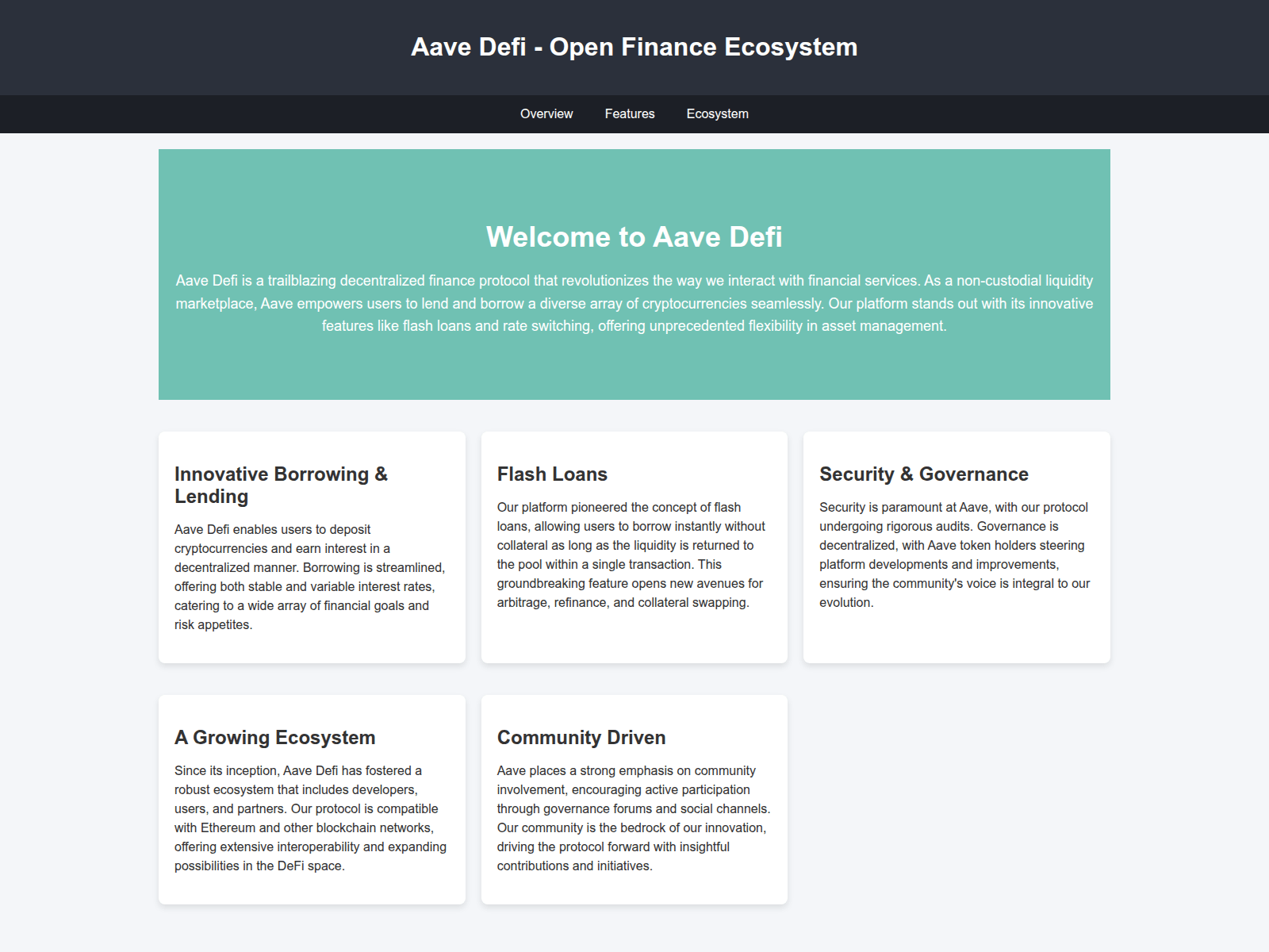 Screenshot of aavedefi.live