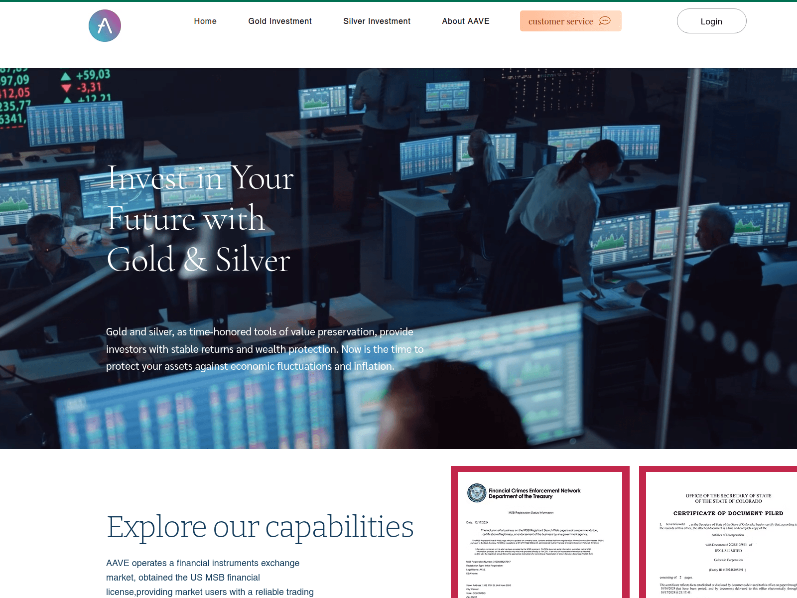 Screenshot of aave2.com