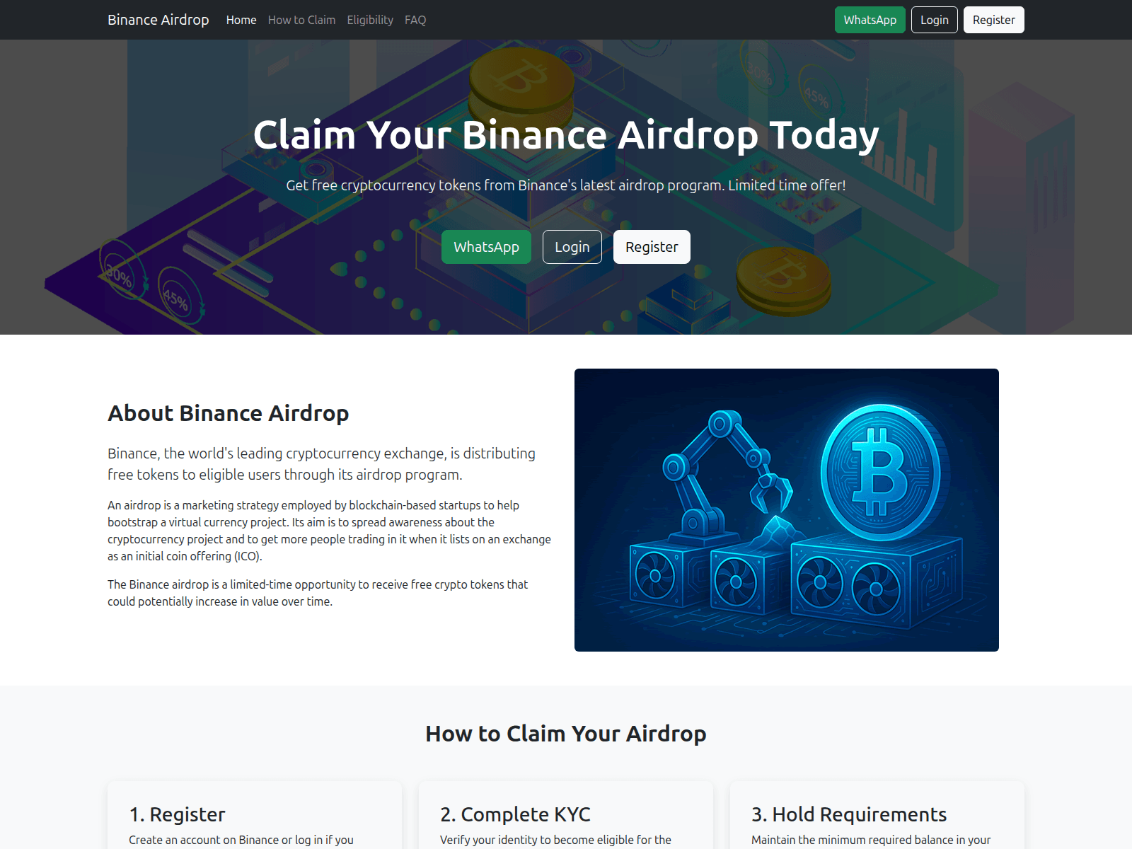 Screenshot of binanceairdrop.sbs