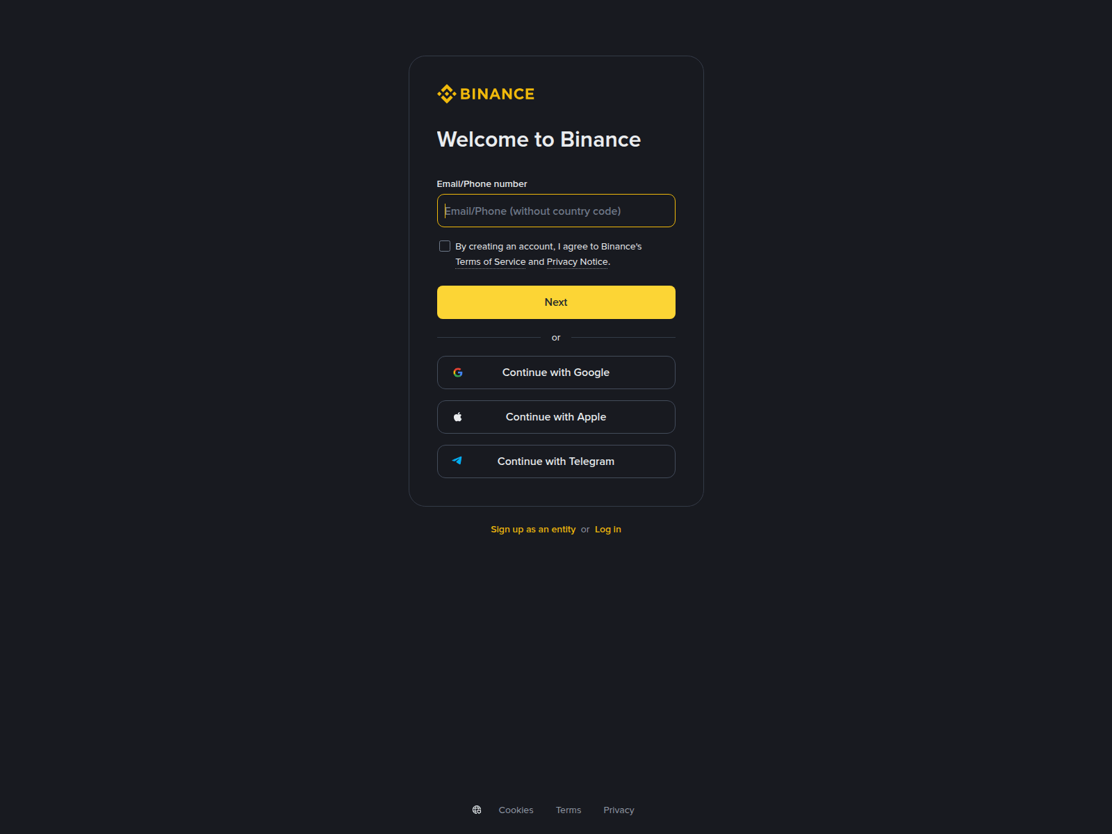 Screenshot of binanceb.com