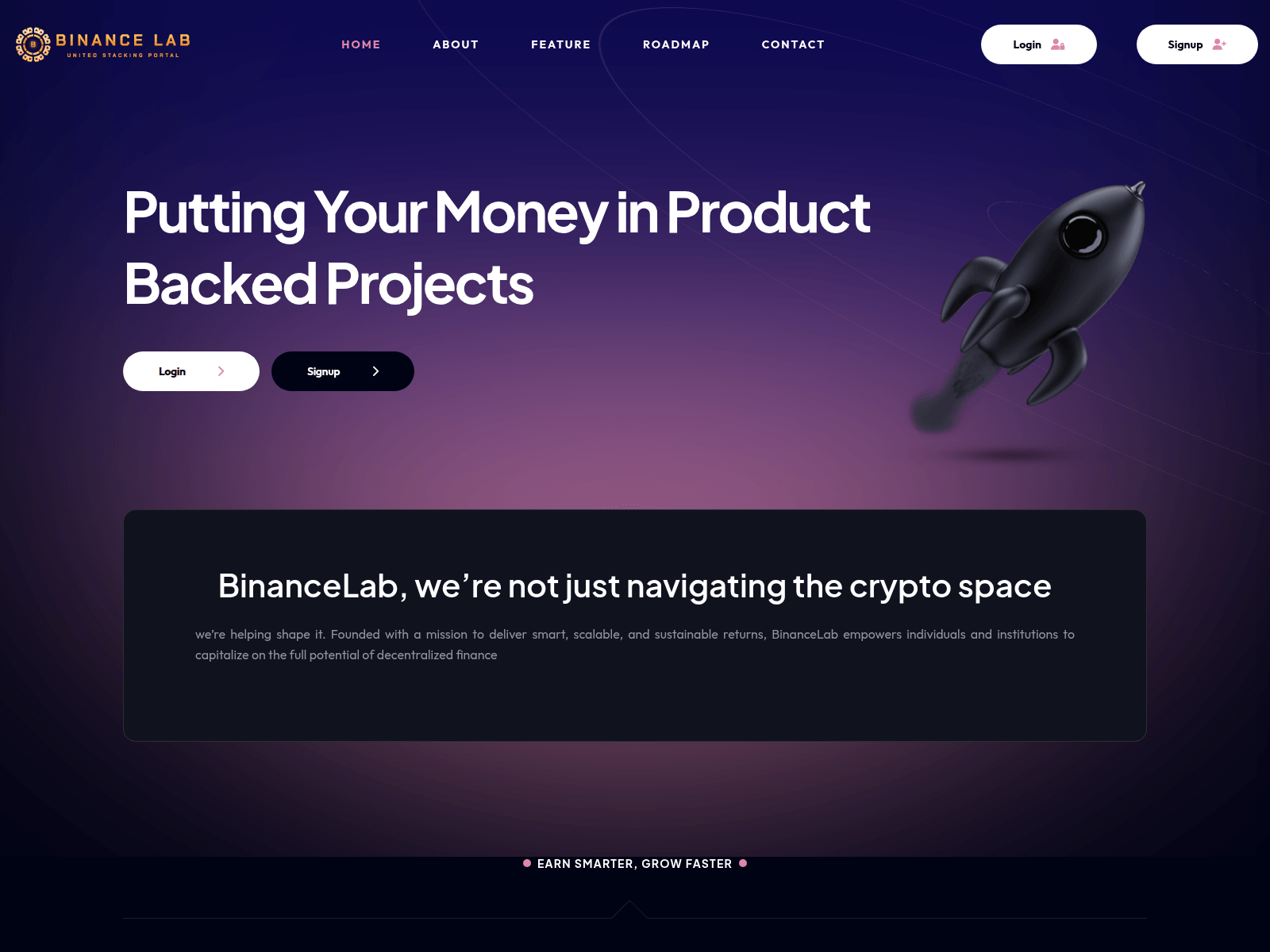 Screenshot of binancelab.org