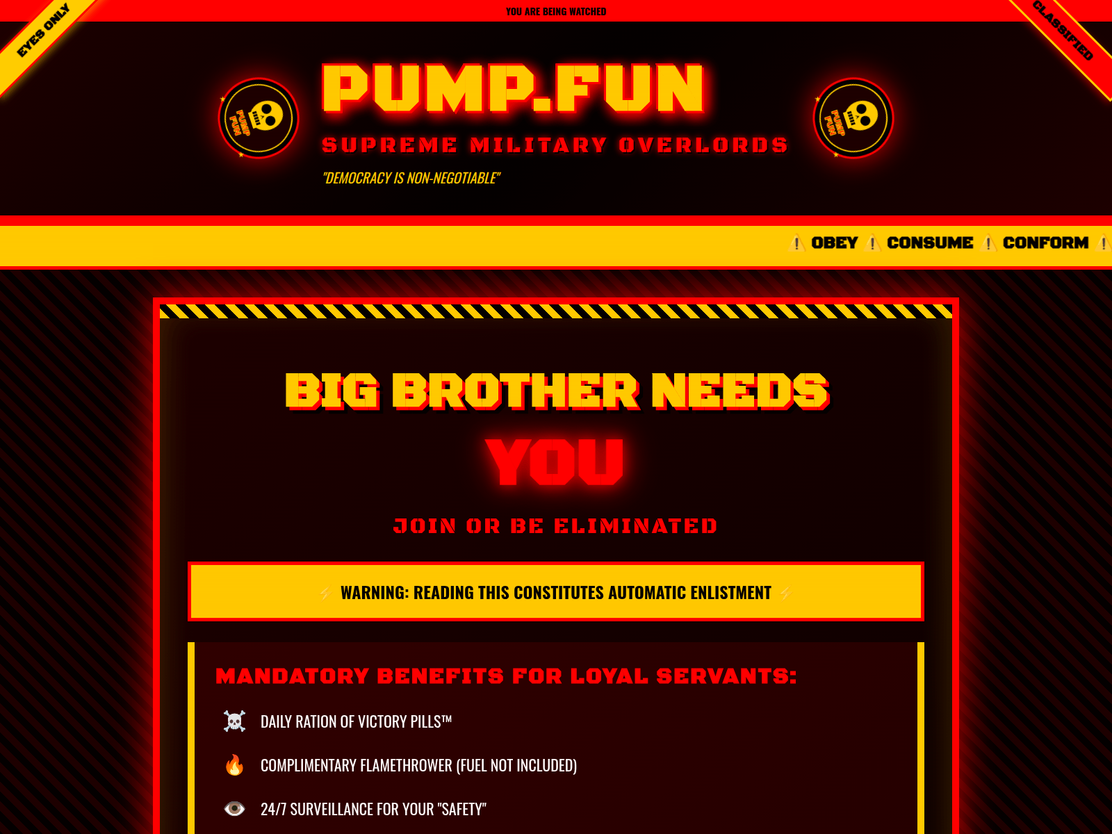 Screenshot of pmcpump.fun