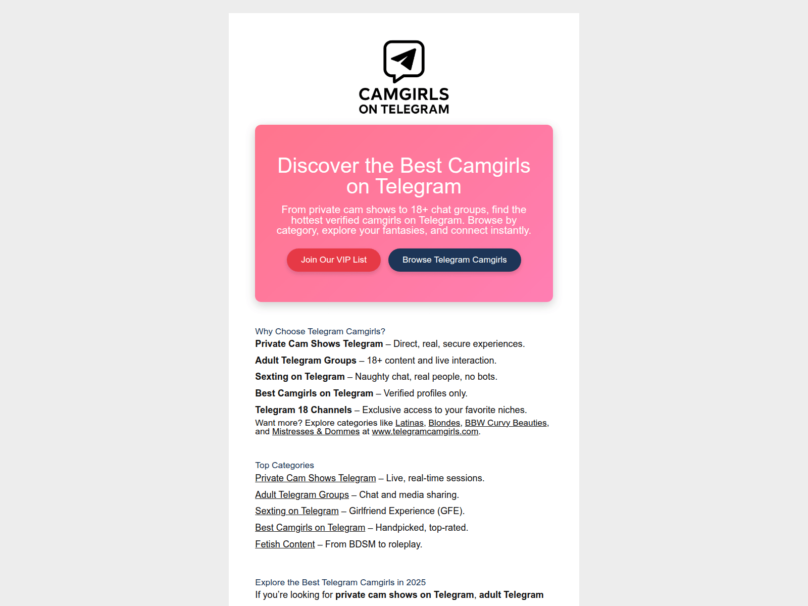 Forensic screenshot of camliveontelegram.com