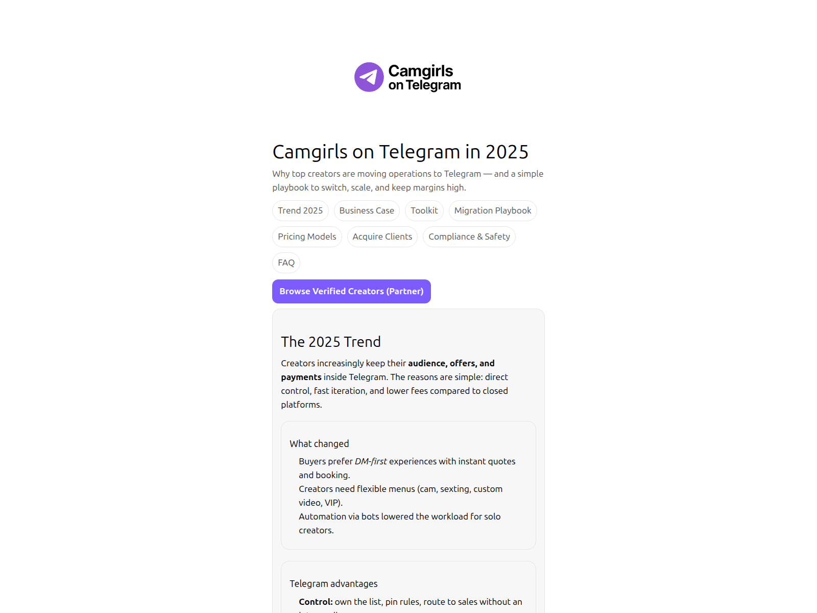 Forensic screenshot of camgirlsontelegram.com