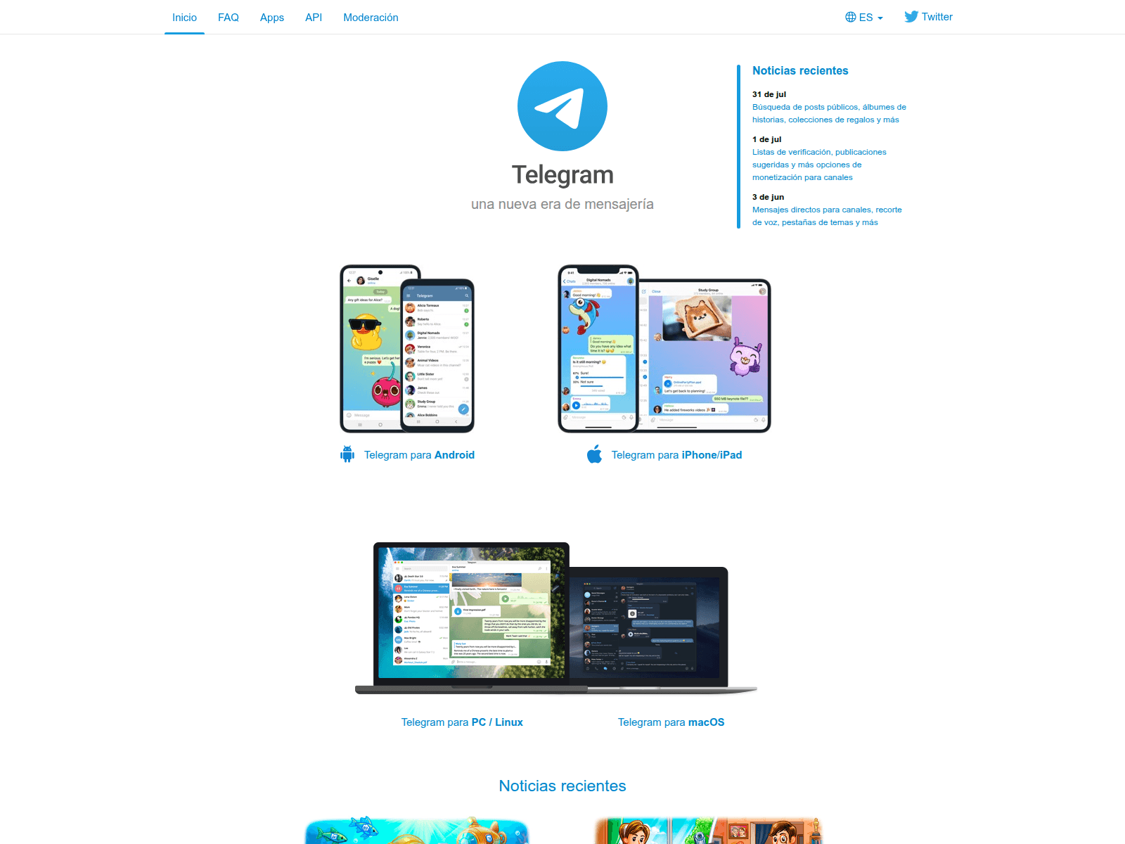 Screenshot of telegramtec.online