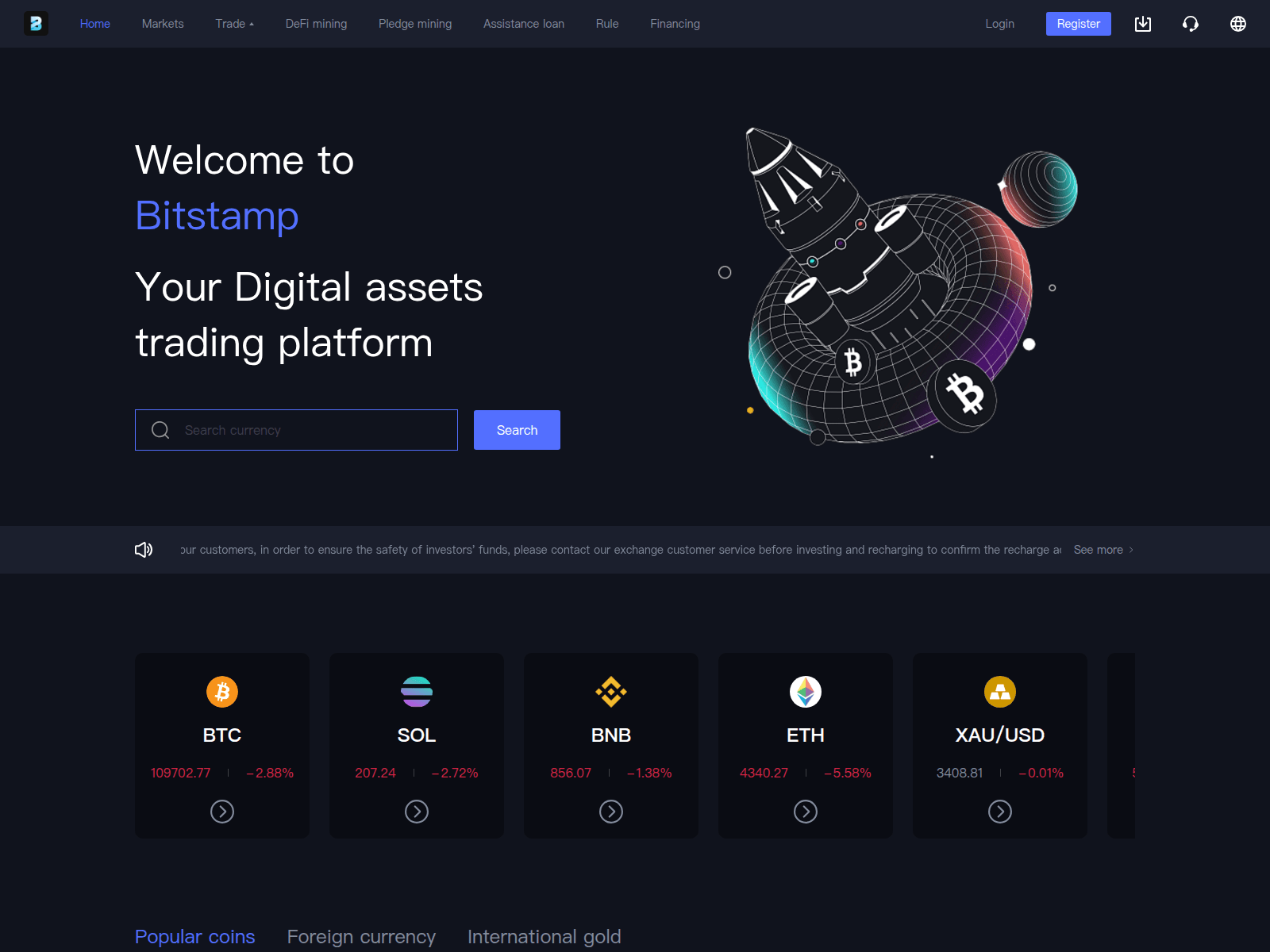 Screenshot of trade-exodus.com