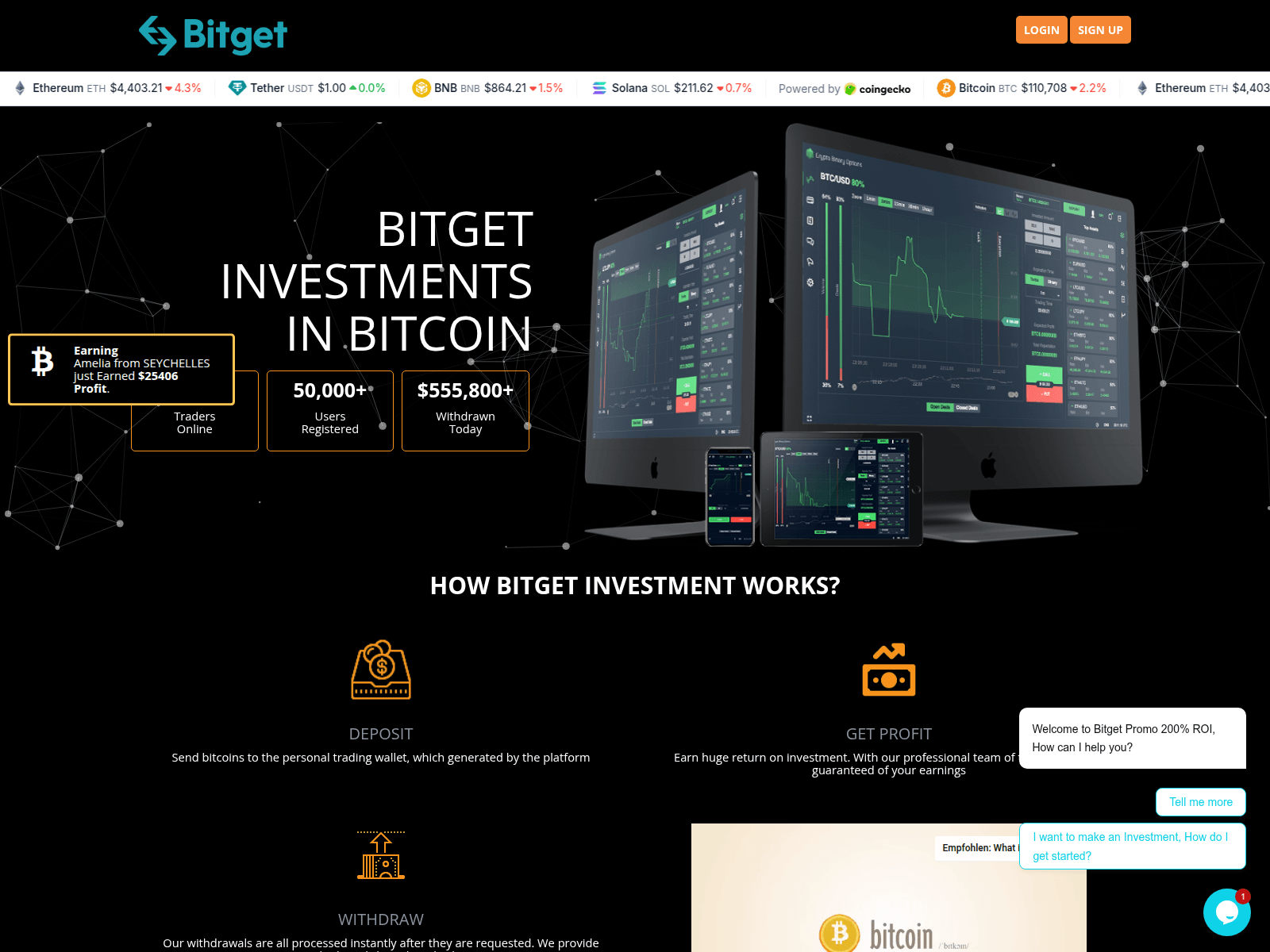 Screenshot of bitget.promo