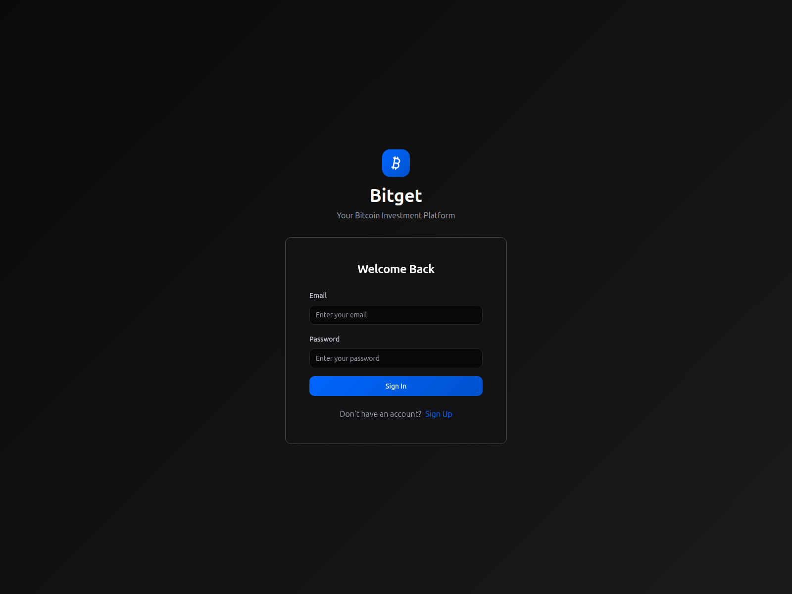 Screenshot of bitgetinvestment.com