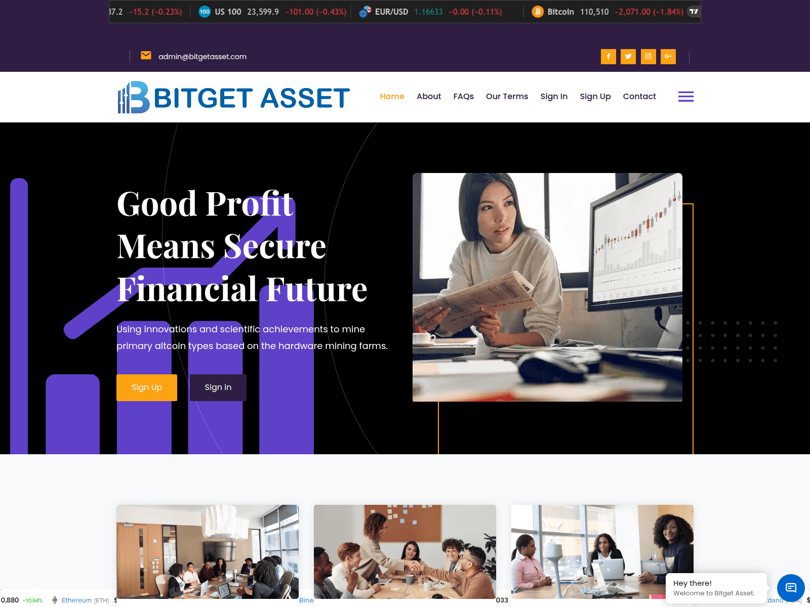 Screenshot of bitgetasset.com