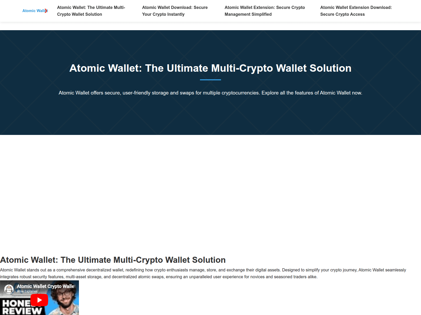 Forensic screenshot of web-atomicwallet.net