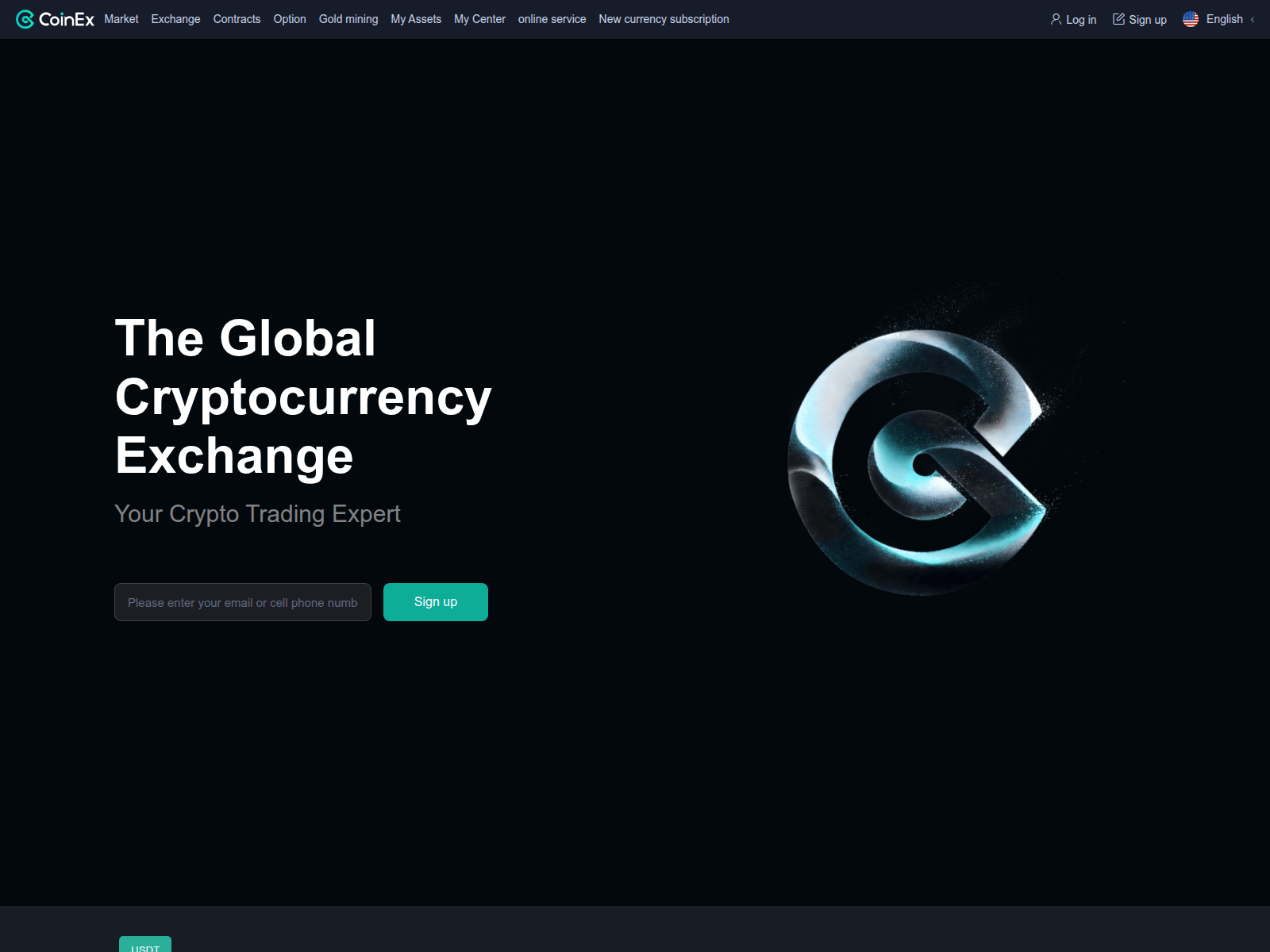 Screenshot of coinexin1.com