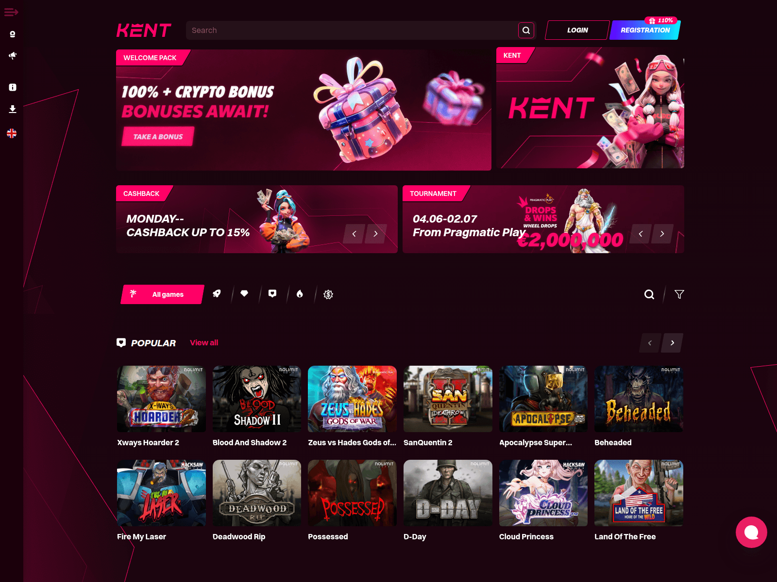 Screenshot of kentcasino778.com