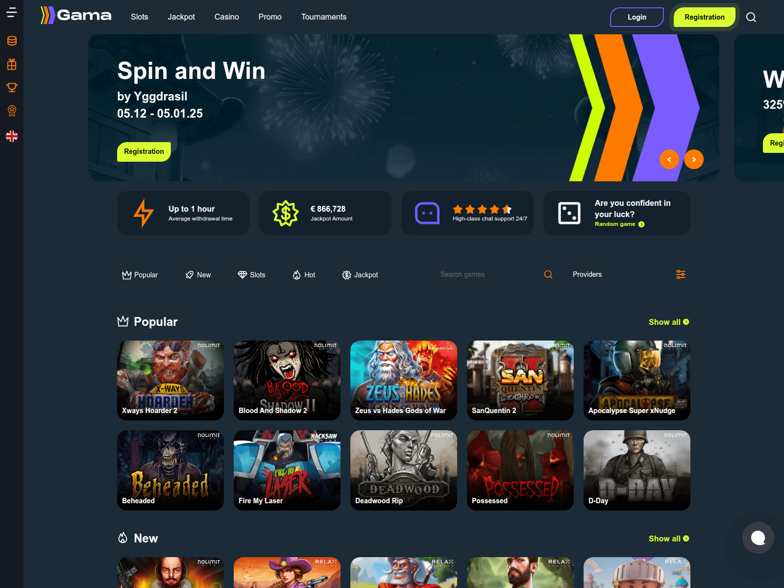 Screenshot of gamacasino413.com