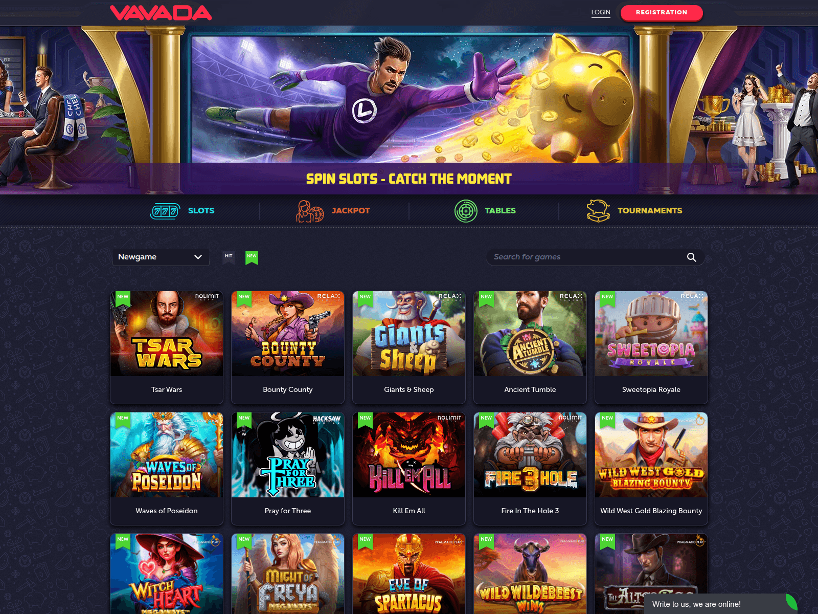 Screenshot of vavadagamble.com