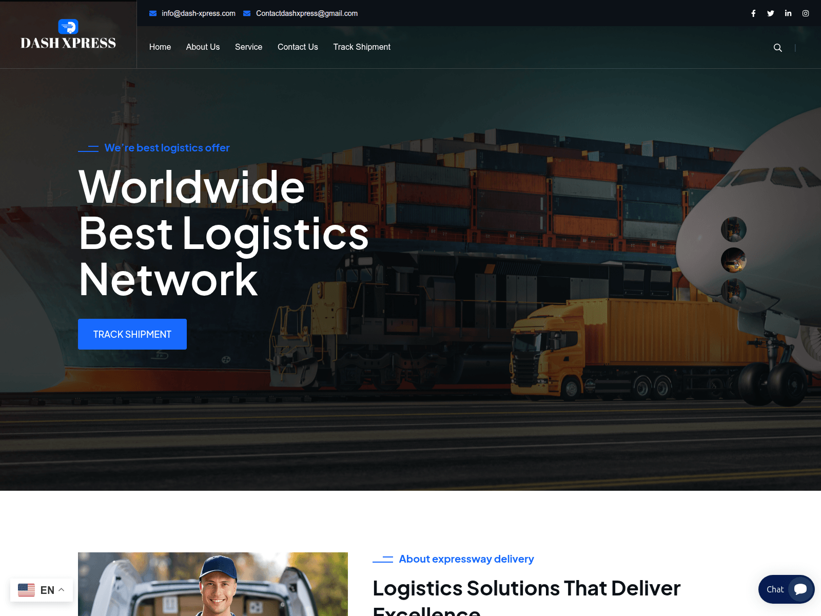 Screenshot of dash-xpress.com