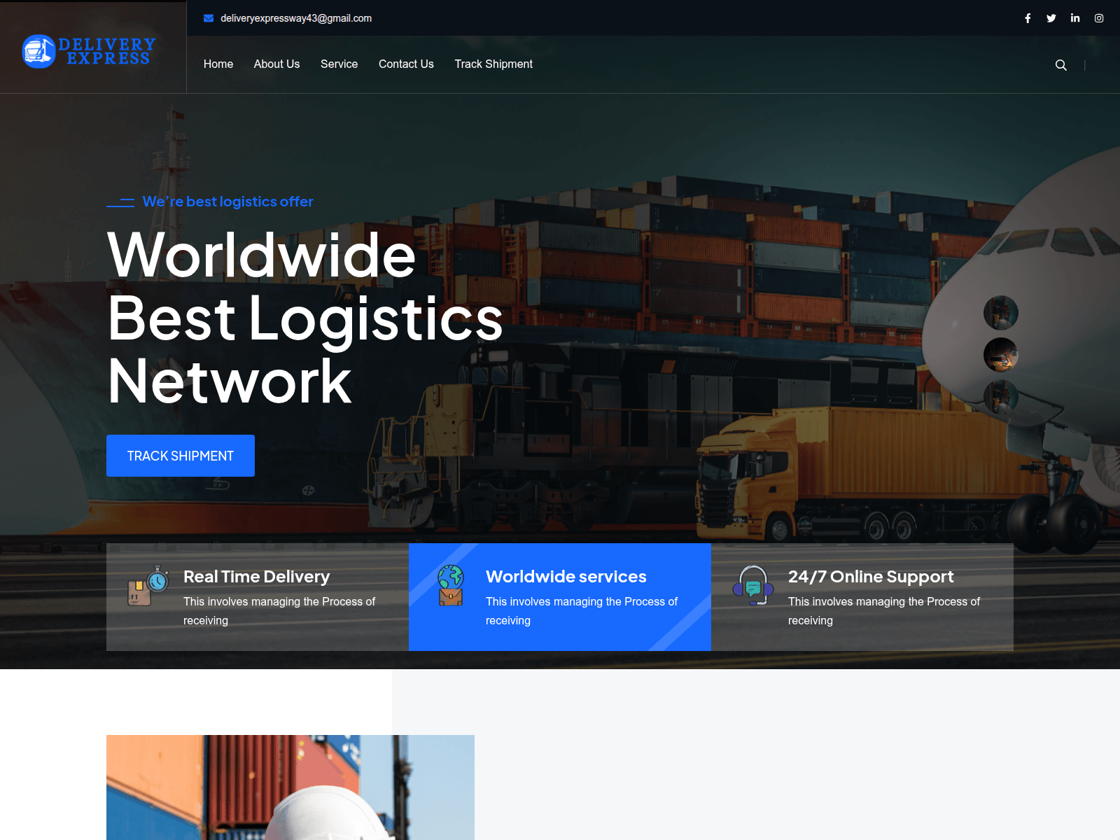 Screenshot of deliveryexpress.sa.com