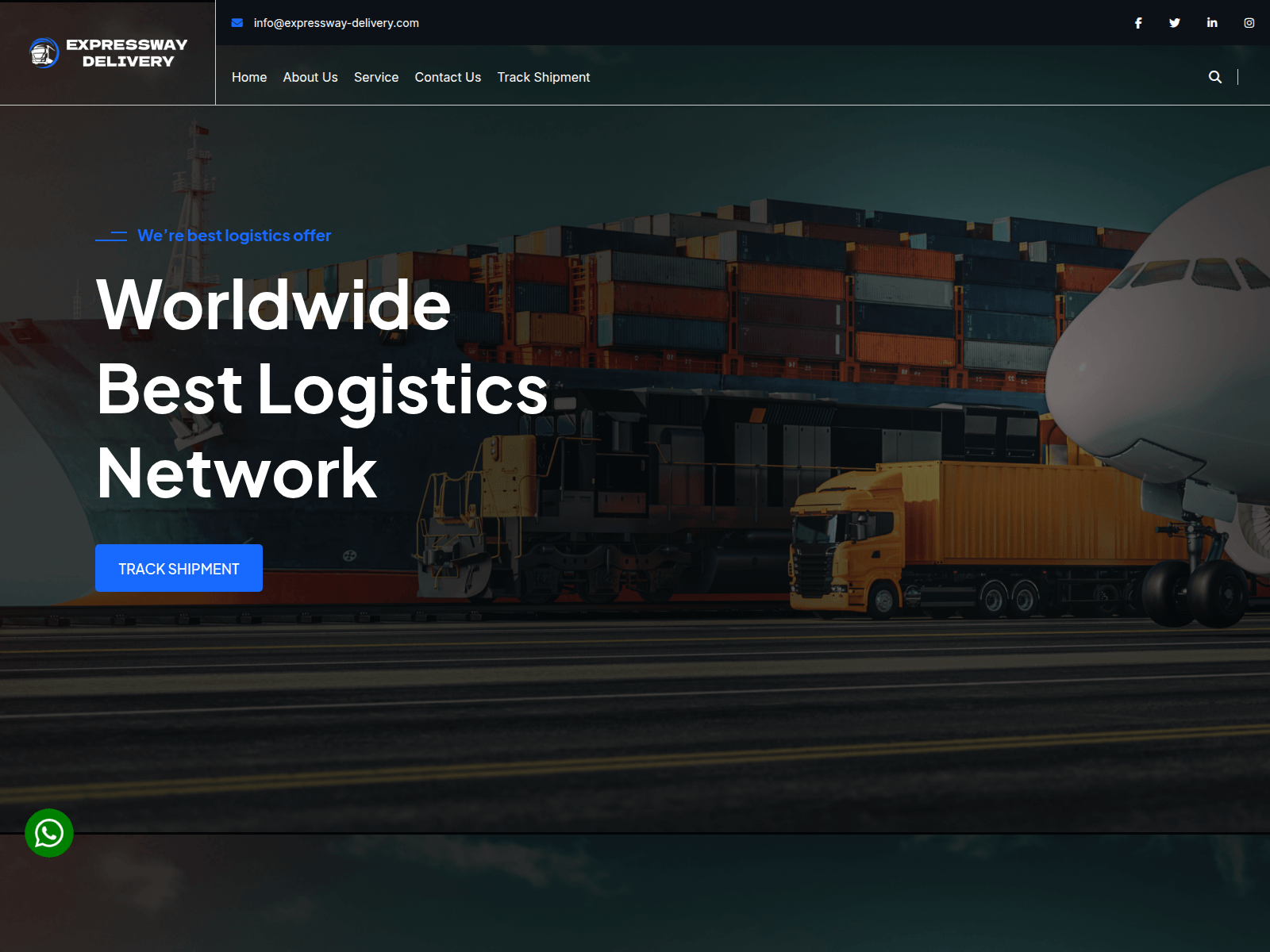 Screenshot of expressway-delivery.com