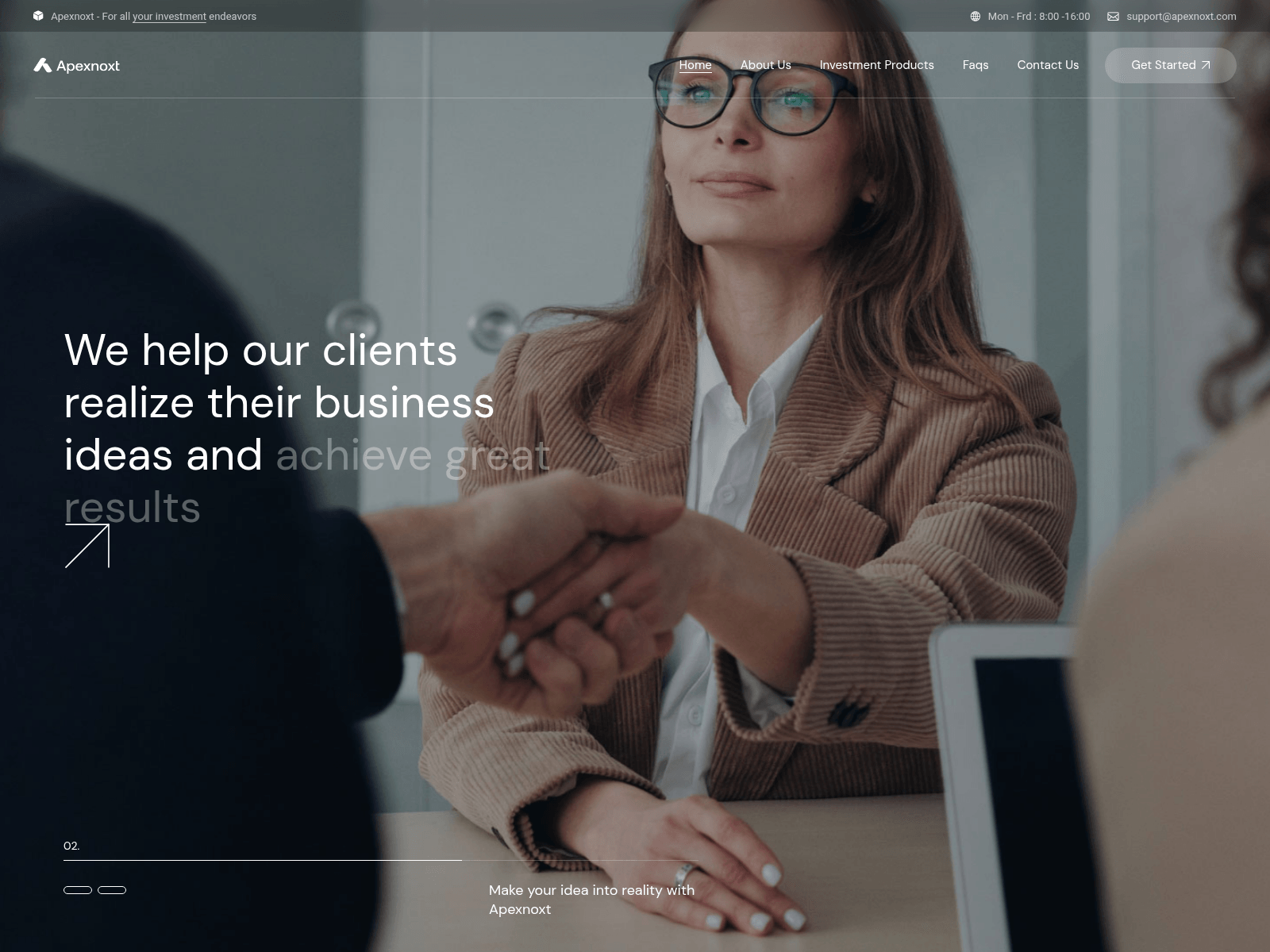 Screenshot of apexnoxt.com