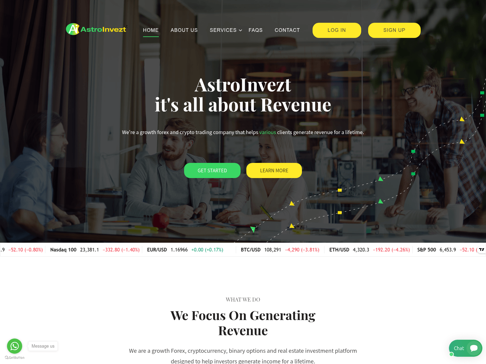 Screenshot of astroinvezt.net