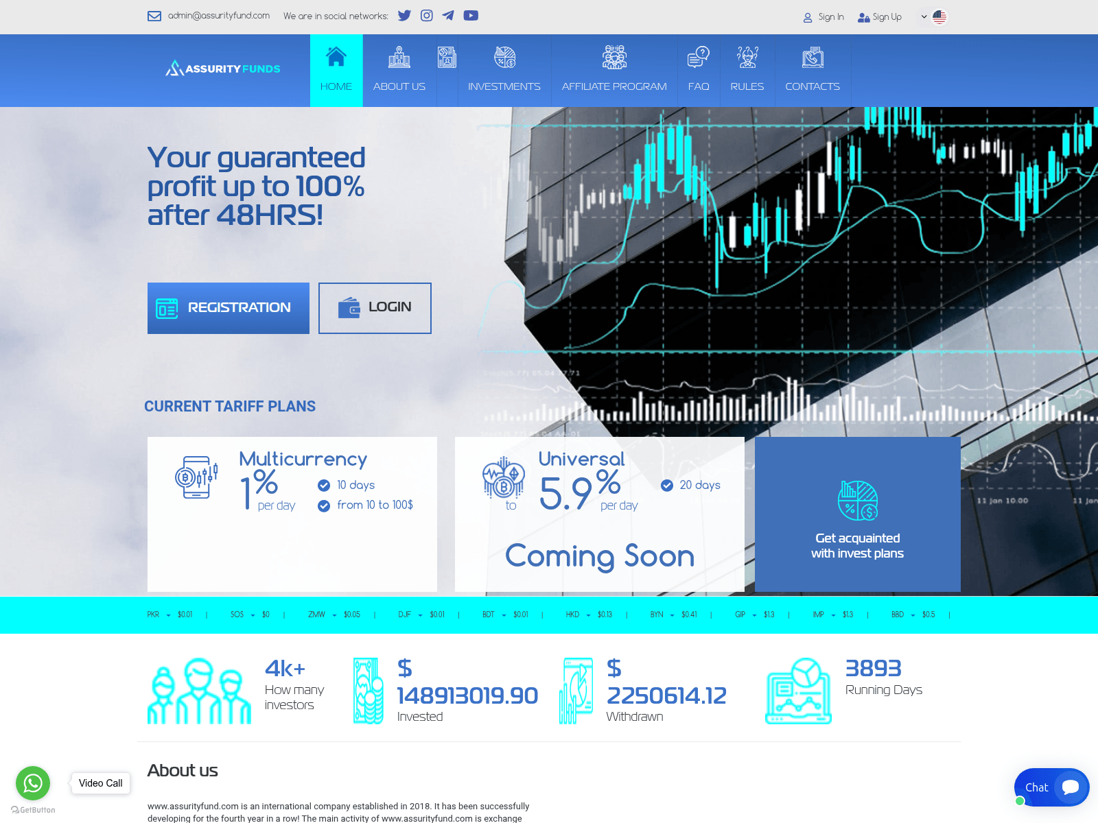 Screenshot of assurityfund.com