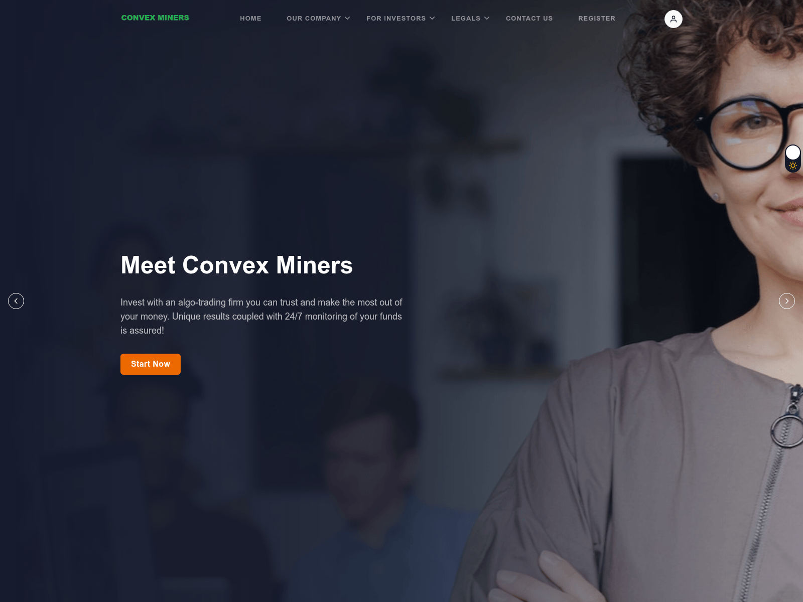 Screenshot of convexminers.pro