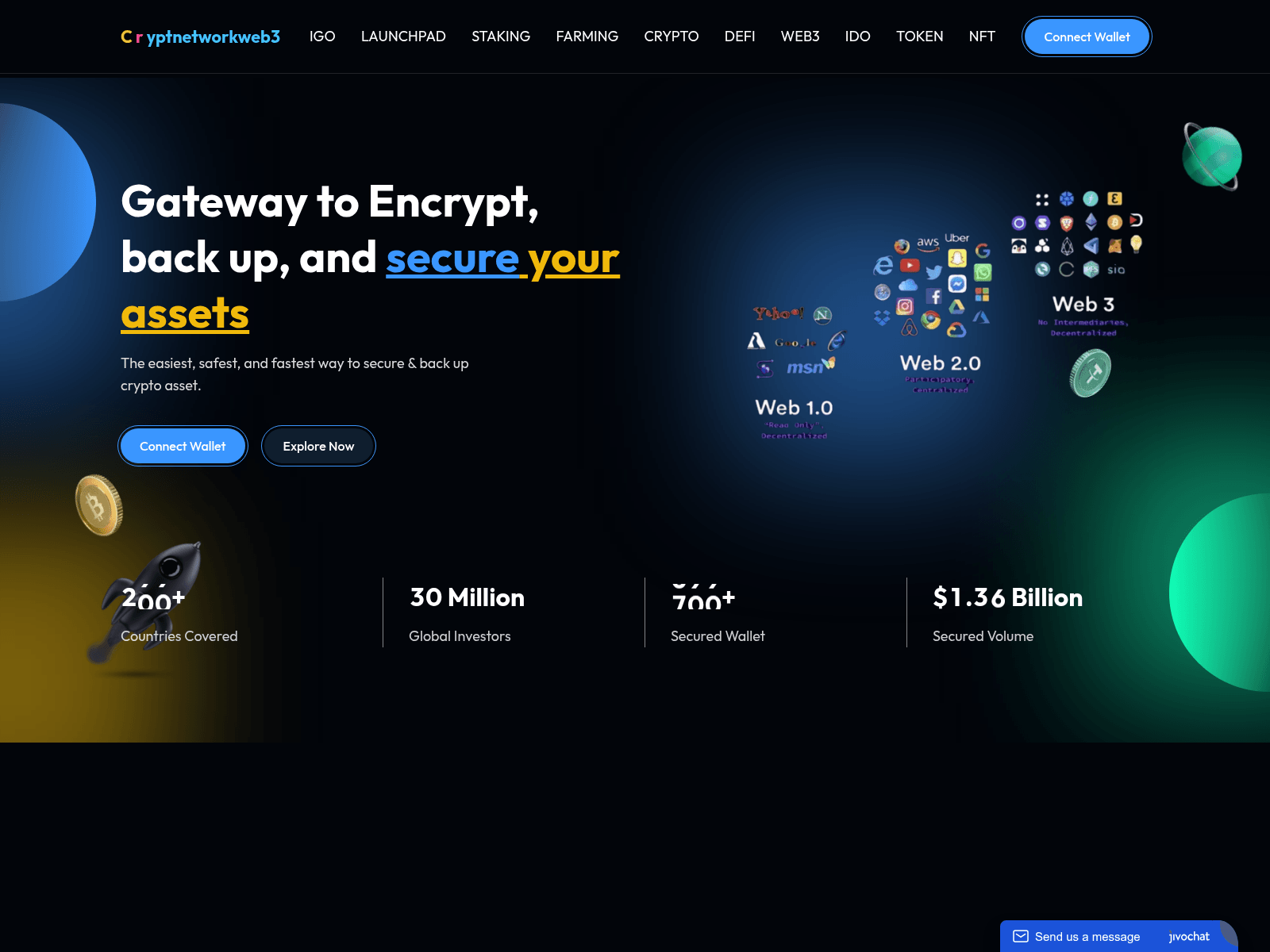 Screenshot of cryptnetworkweb3.com