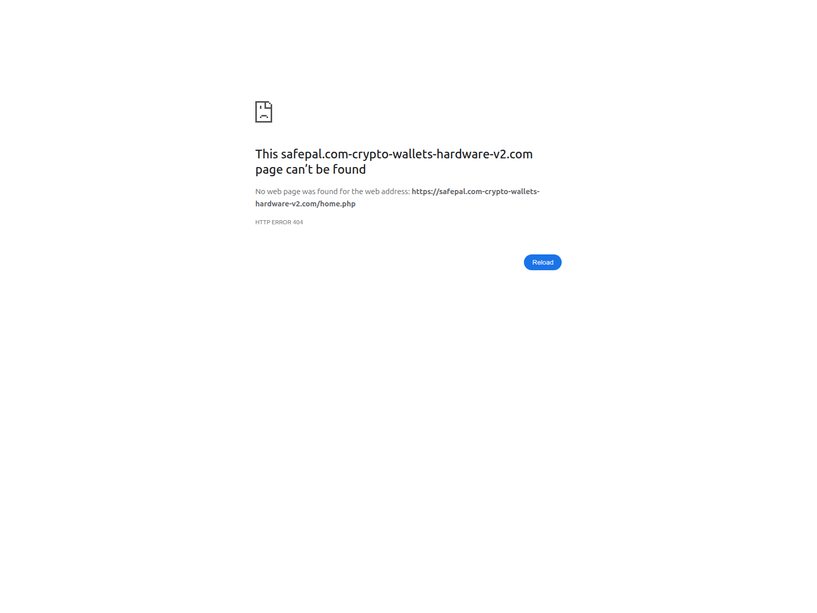 Screenshot of safepal.com-crypto-wallets-hardware-v2.com