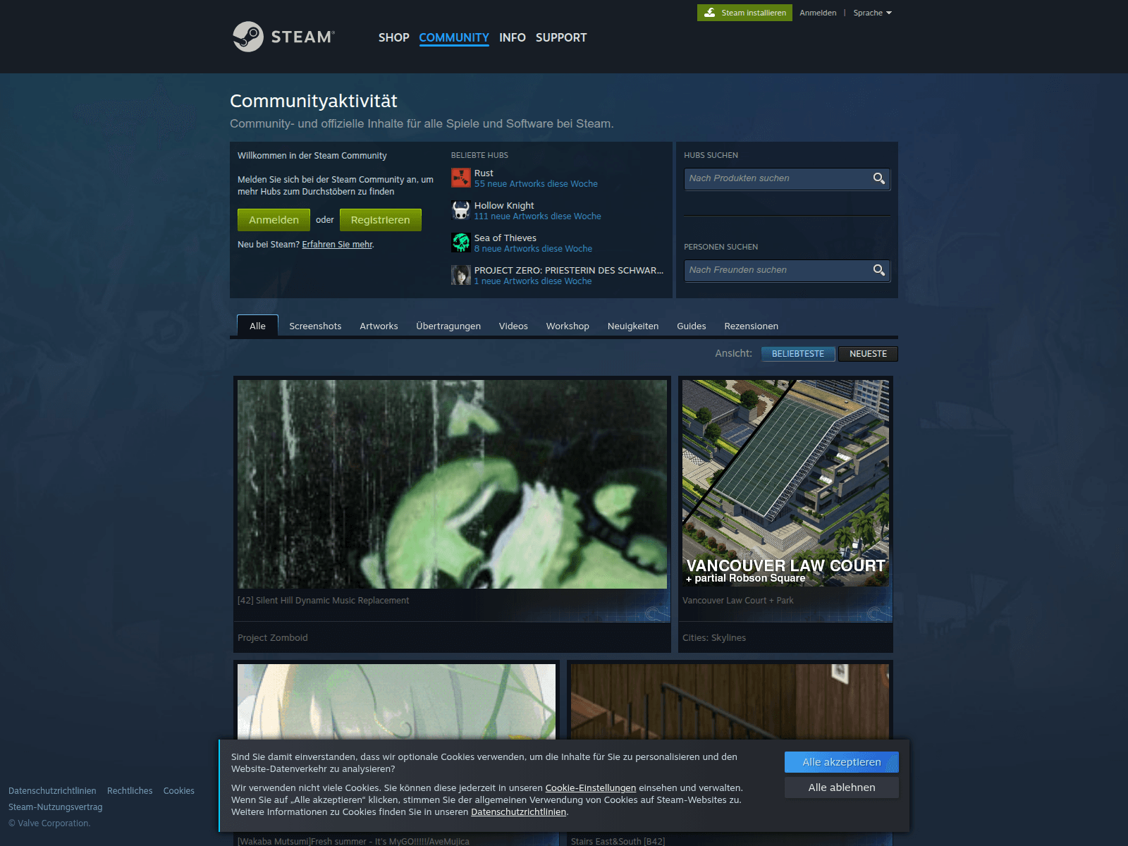 Screenshot of steamcommunity1.com