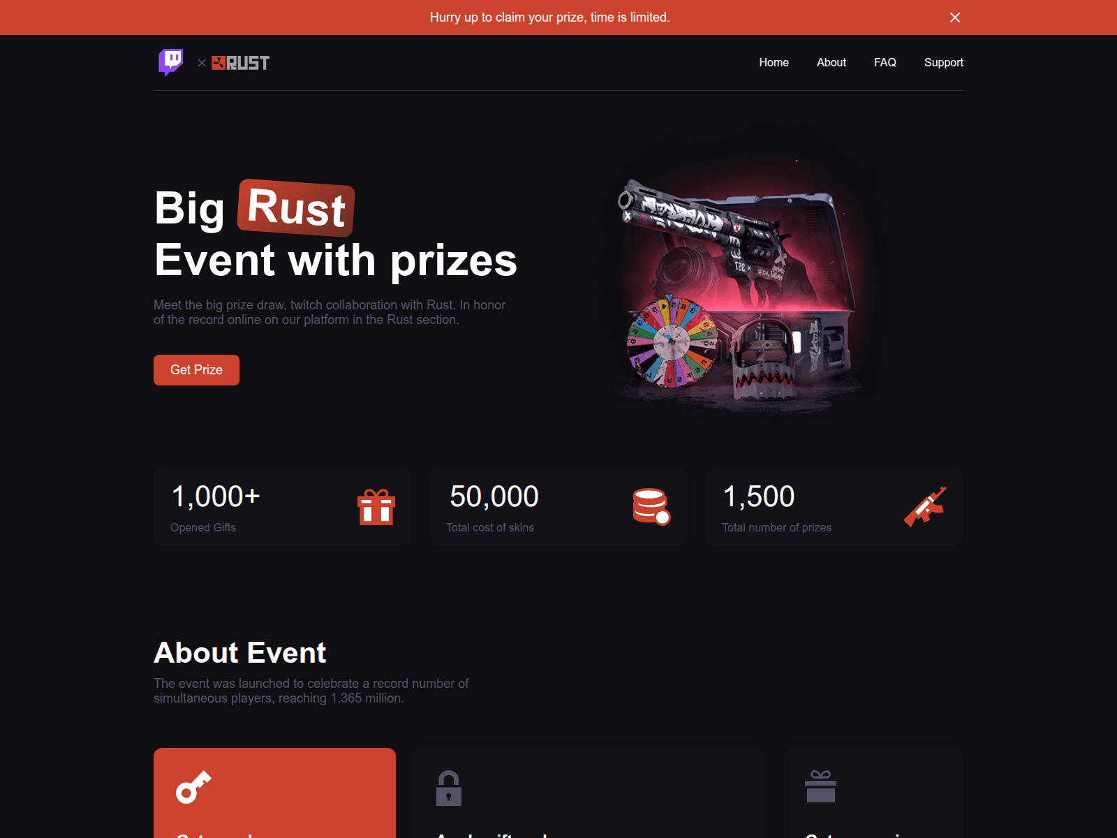Screenshot of twitch-rust.com