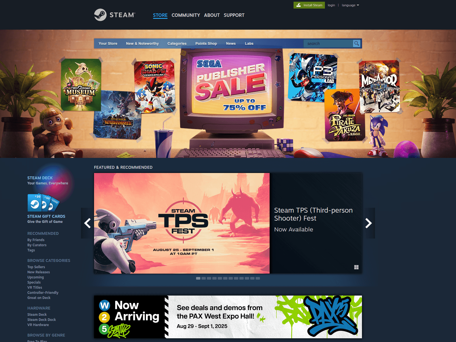 Screenshot of steamcommunitiey.com
