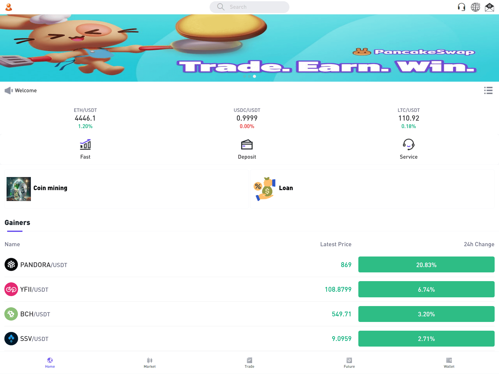 Screenshot of pancake20.com