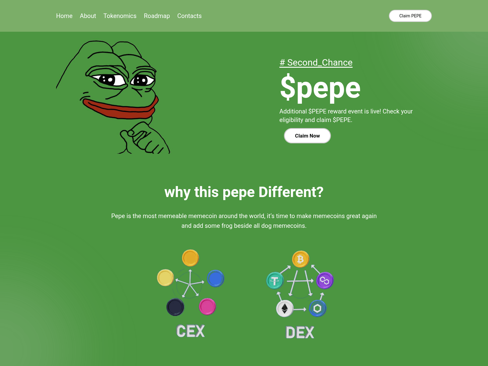 Screenshot of pepe-hub.com