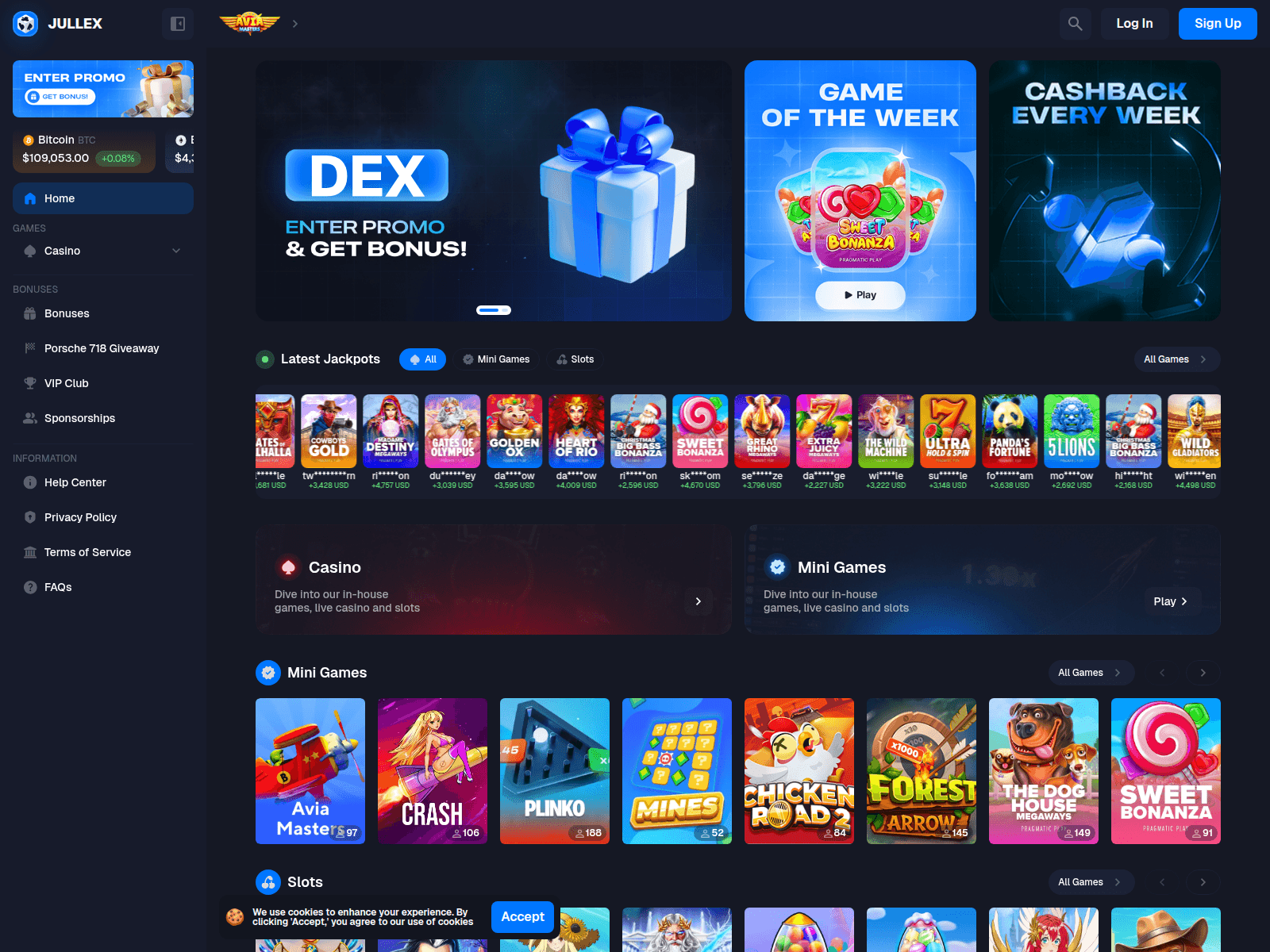 Screenshot of jullex.bet