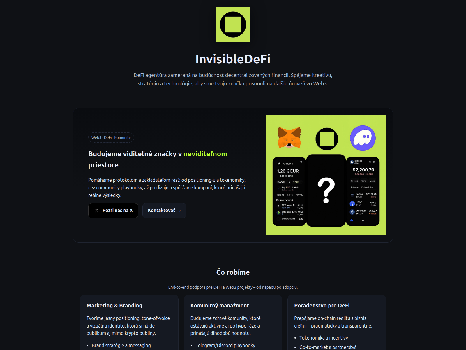 Screenshot of invisibledefi.com