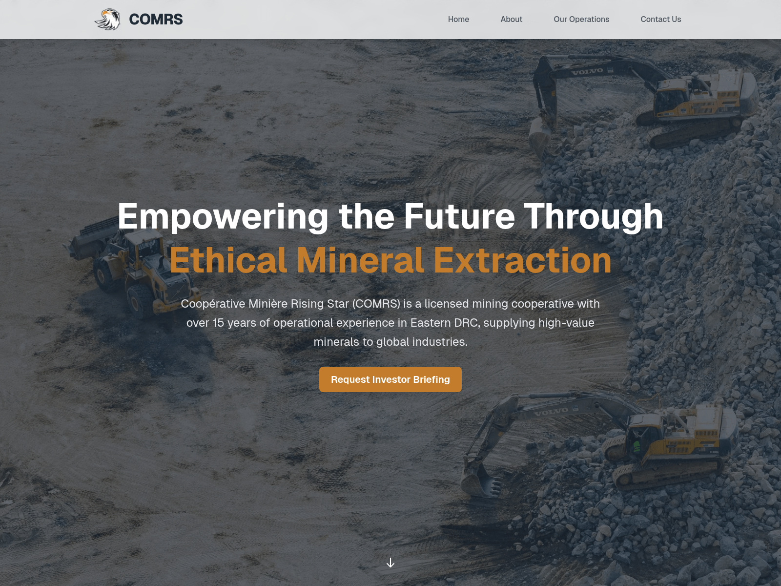 Screenshot of risingstarminerals.com