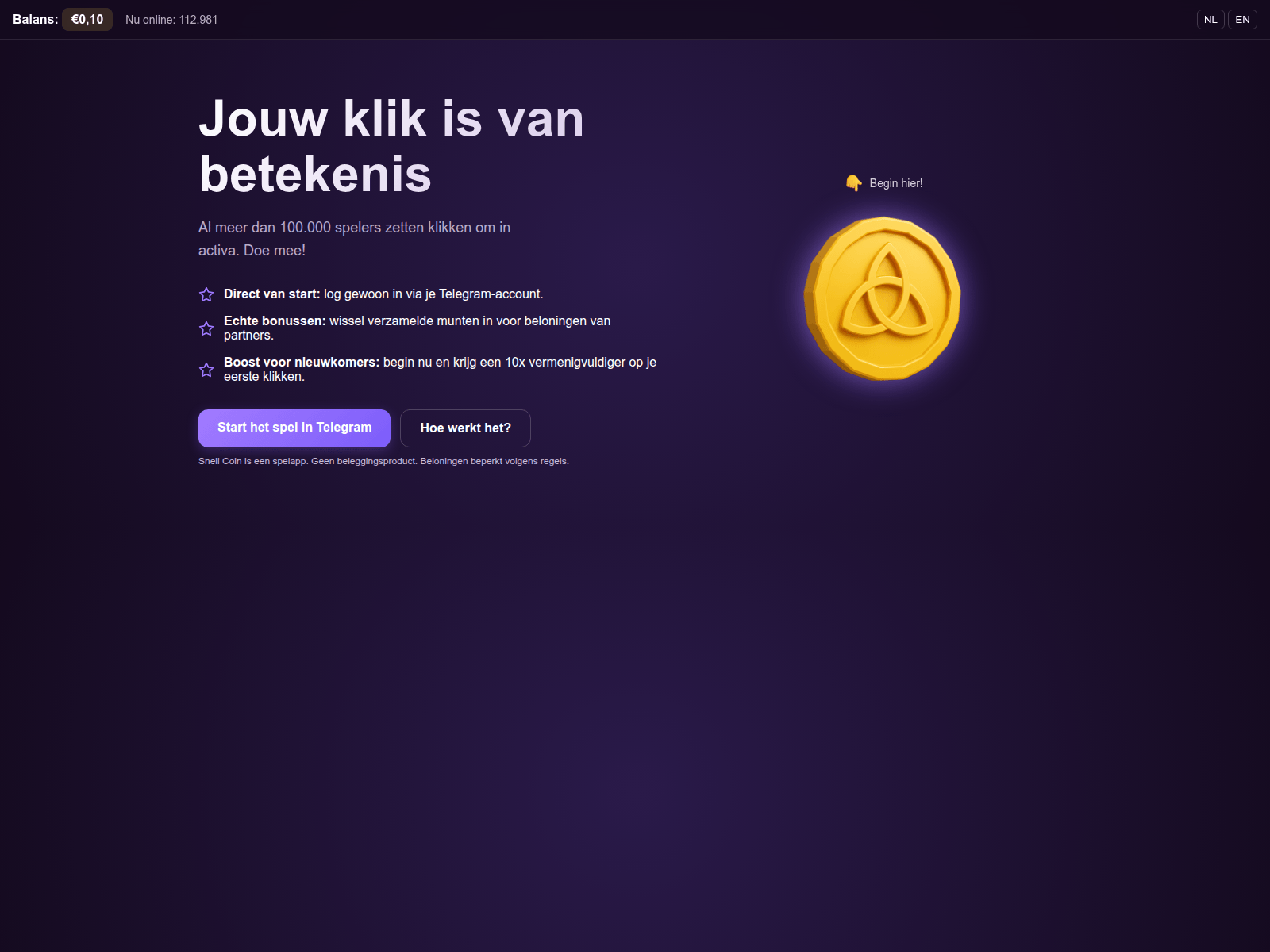 Screenshot of klik-snellcoin.site