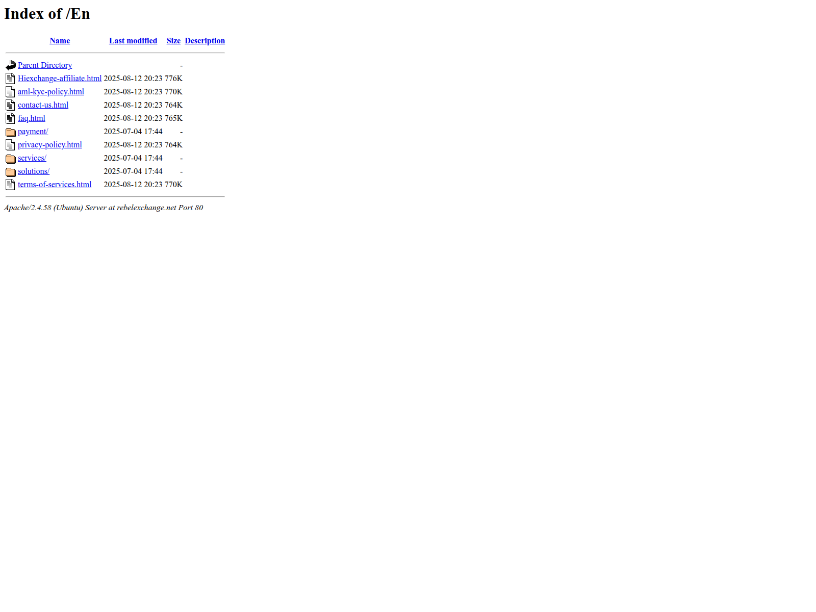 Screenshot of rebelexchange.net