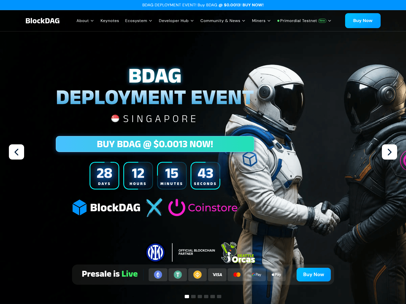 Screenshot of blockdag.network
