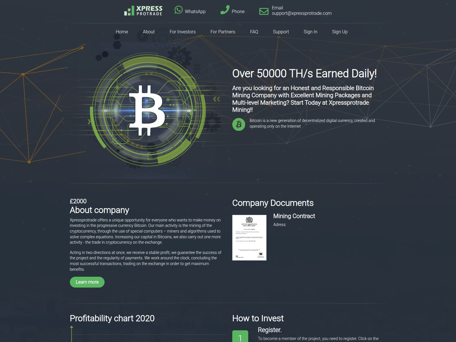 Screenshot of xpressprotrade.com