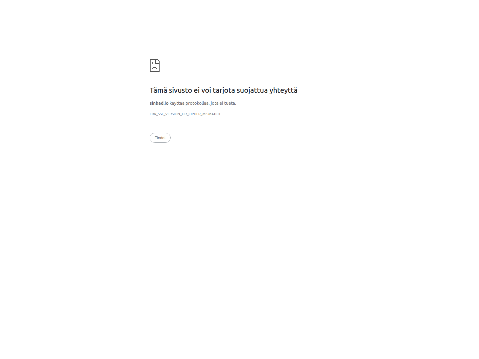 Screenshot of sinbad.io