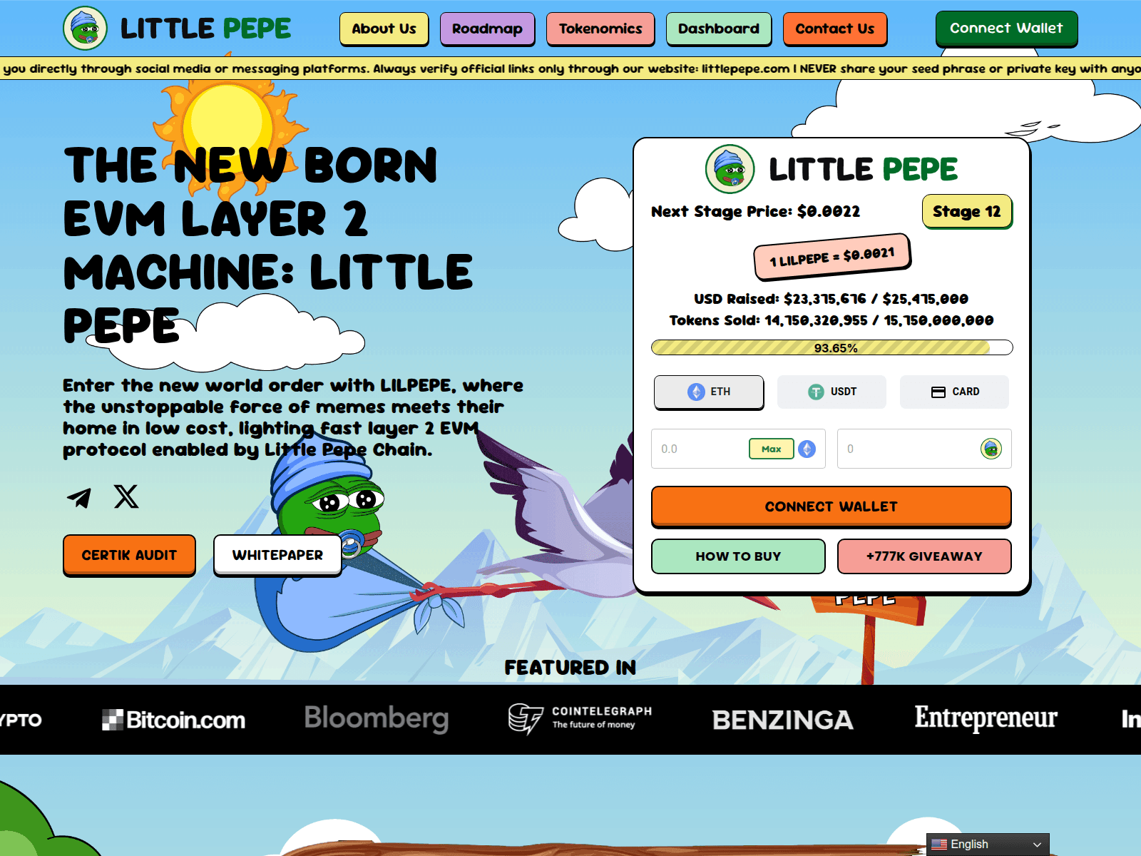 Screenshot of ilittlepepe.fun