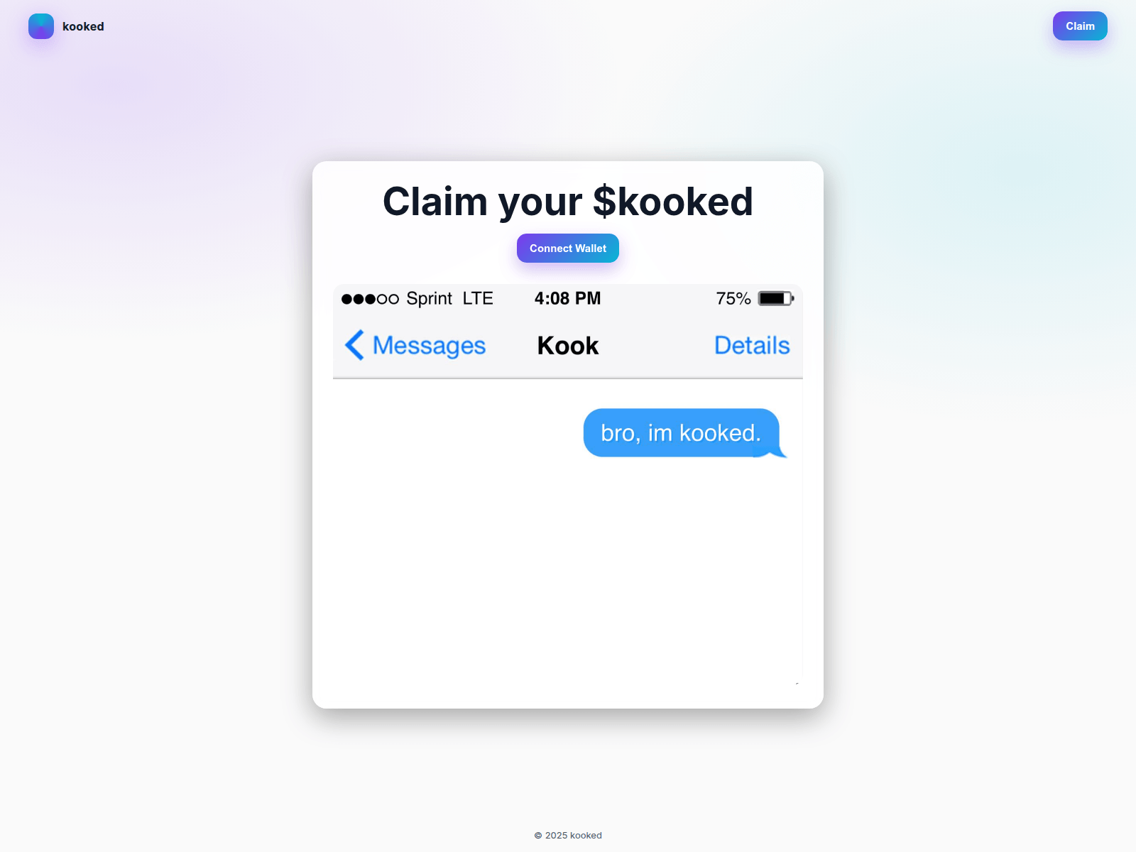 Screenshot of kooked.fun