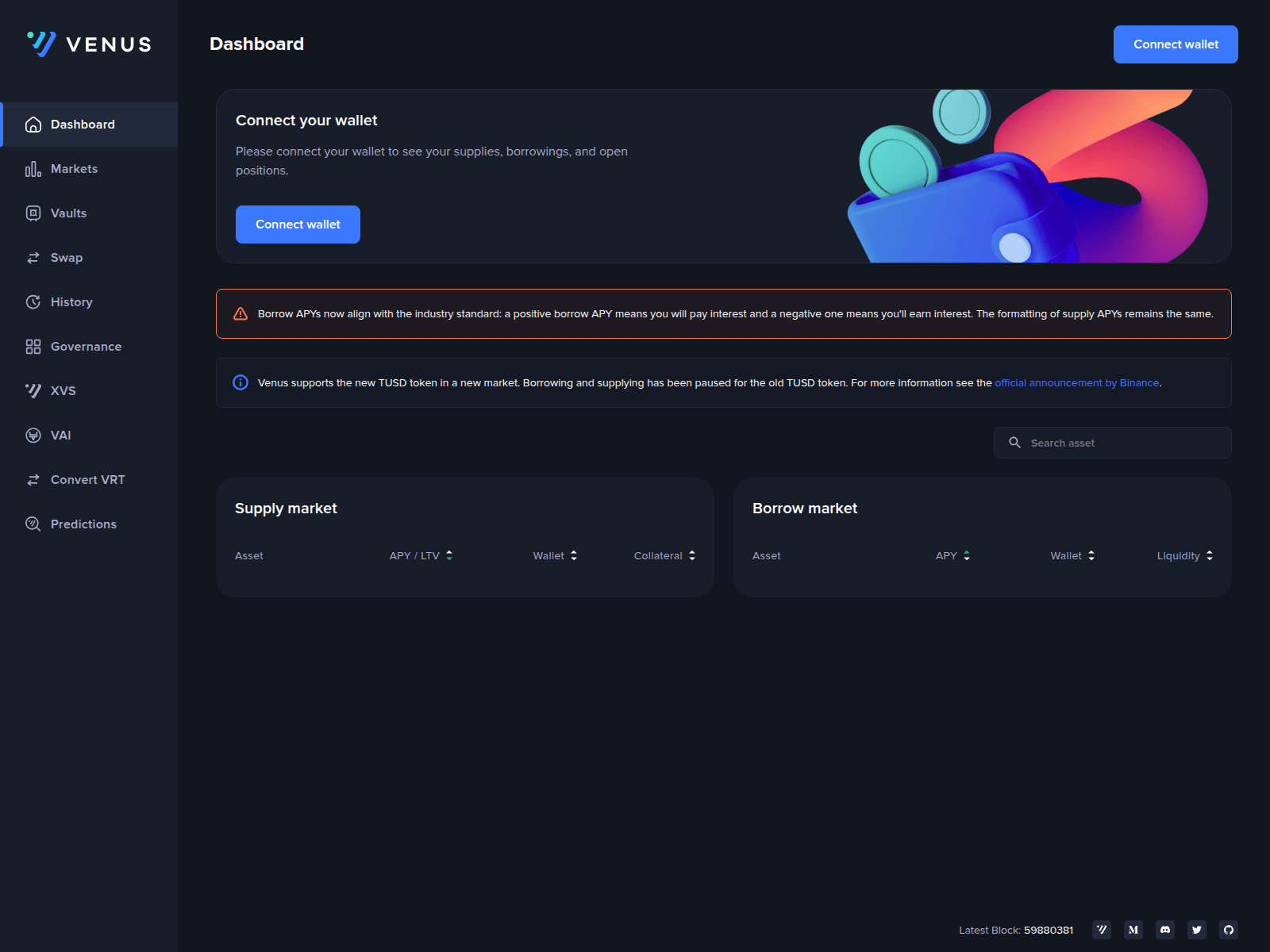 Screenshot of venus-protocol-ipfs-ye12l8bq-easonyule.4everland.app