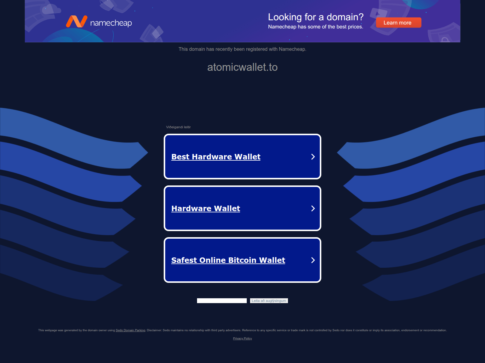 Screenshot of atomicwallet.to