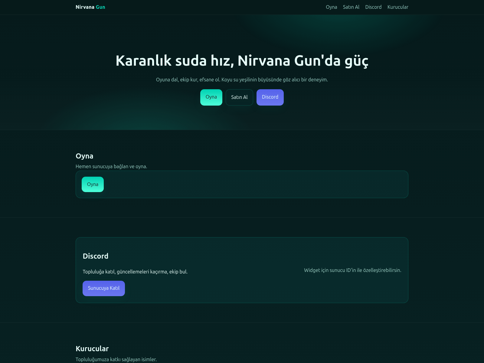 Screenshot of nirvanagun.netlify.app