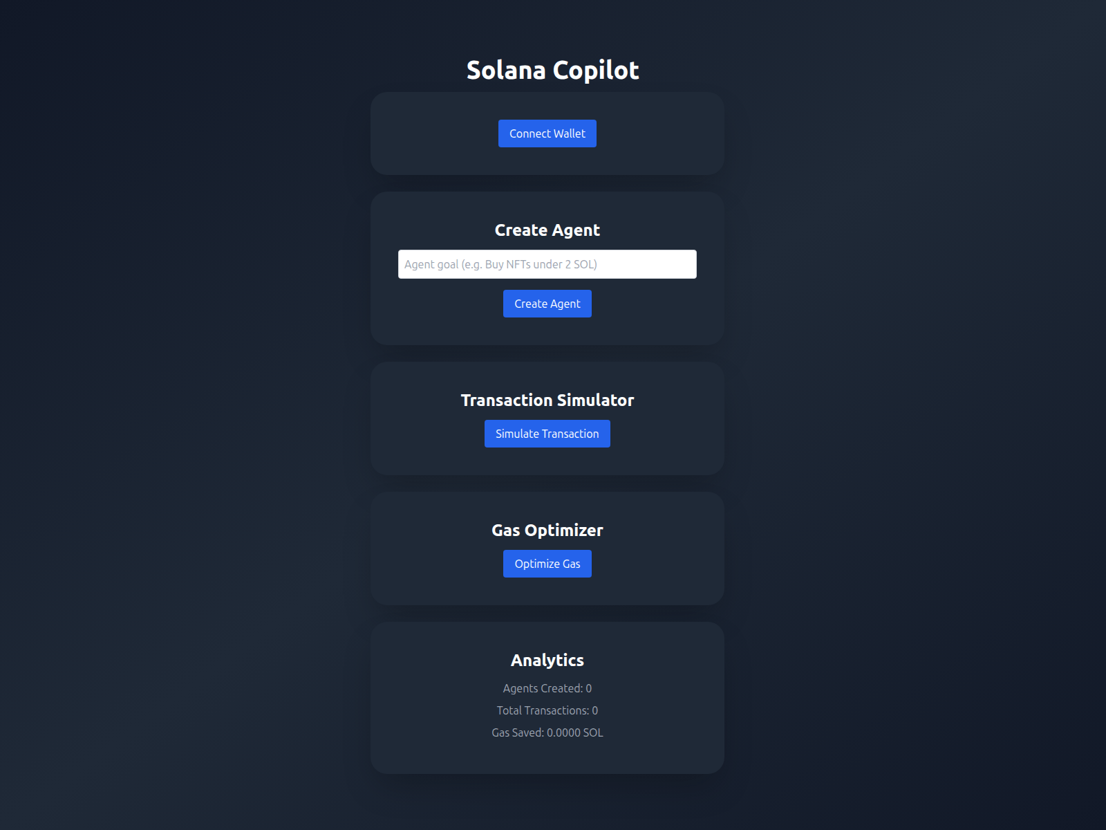 Screenshot of solanacopilot.netlify.app
