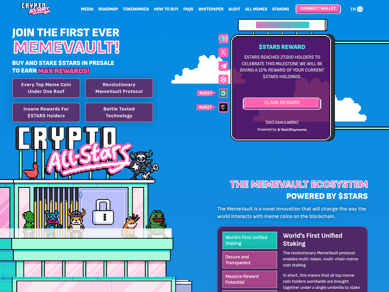 Screenshot of cryptoallstars-reward.web.app
