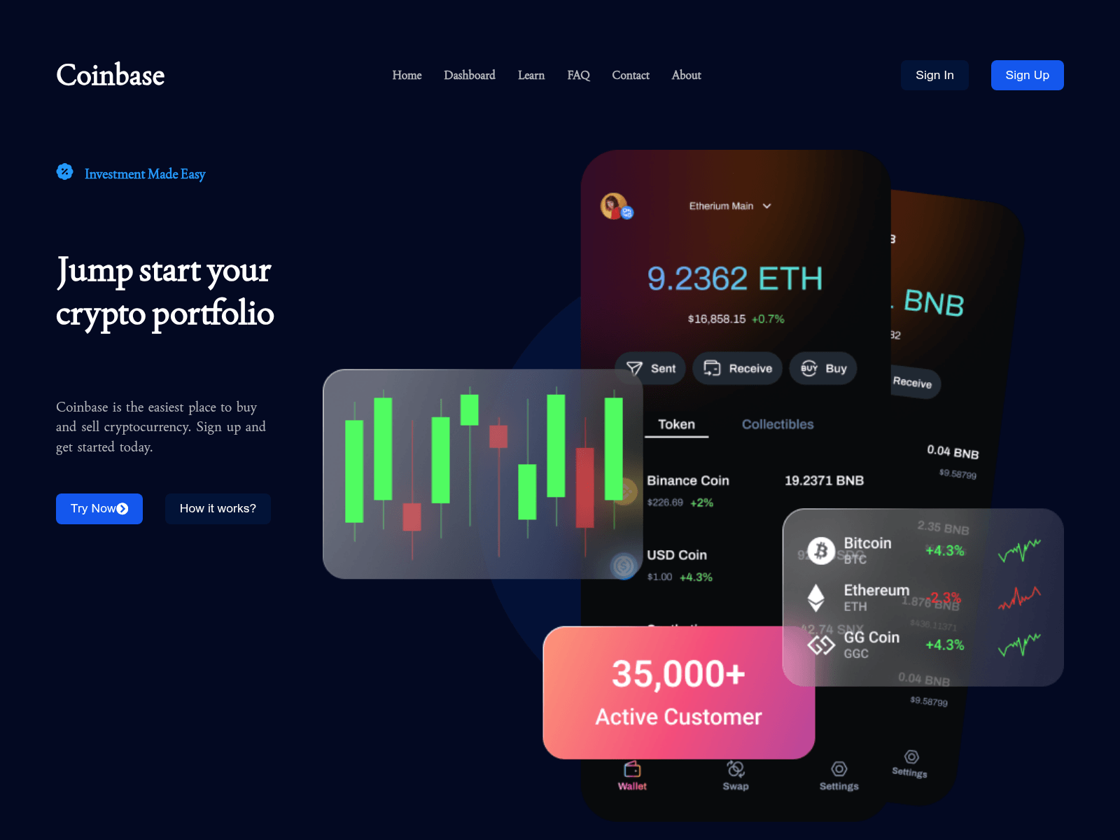 Screenshot of coin-baseclone.vercel.app